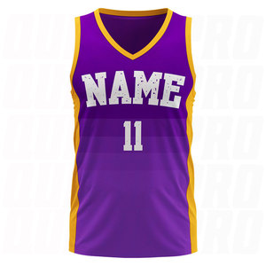 Nouveau design Maillot de basketball américain Vente chaude Vêtements de sport en gros Uniforme personnalisé pour équipe, brodé, pour entraînement et match Hommes Jeunes Adultes - Product Image 2