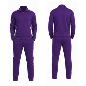 Men Fleece Sport Tracksuits Custom Athletic Gym <b>Running</b> Set Zip <b>Jacket</b> Jogger Pants Wholesale OEM Clothing Supplier OEM Supplier - Product Image 5