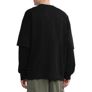 T-shirt long pour homme tendance |   Design streetwear minimaliste |   Personnalisation de la marque |   Approvisionnement en gros - Product Image 4