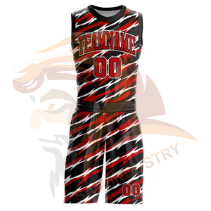 Ensemble d'uniformes de basketball respirants, à séchage rapide, légers, avec logo personnalisé imprimé, en matière 100 % polyester - Product Image 2
