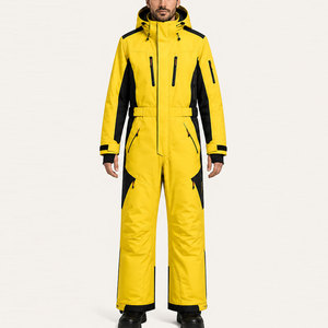 Traje de Esquí Impermeable Personalizado para Hombre, Mono de Snowboard de Una Pieza, Ropa de Esquí de Invierno a Prueba de Viento, Ropa de Esquí para Exteriores, Fábrica OEM - Product Image 3