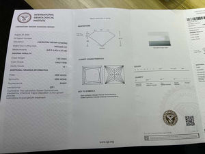 Venta al por Mayor de Diamantes Sueltos CONCEPTION DIA-2-9 de 1.65ct, Corte Princesa, Claridad VVS, Certificados por IGI, Cultivados en Laboratorio CVD, Color Rosa Fantasía, 1-8ct - Product Image 3