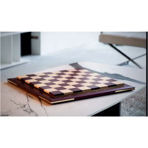 Ensemble d'échecs en bois massif de qualité supérieure, échiquier en bois violet fait à la main, décoration de luxe pour la maison, jeu de stratégie, idées de cadeaux d'entreprise - Product Image 6
