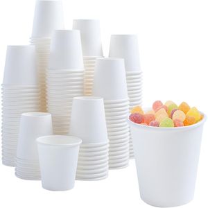 Confezione da 100 Bicchieri di Carta Monouso da 150 ml, Mini Bicchierini da Espresso per Casa, Feste, Picnic, Viaggi - Piccoli Bicchieri per Bagno, Adatti per Collutorio - Product Image 1