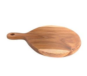 Planche à découper ronde avec poignée ergonomique, finition lisse, construction robuste, idéale pour couper, servir des collations, du fromage et du pain - Product Image 5