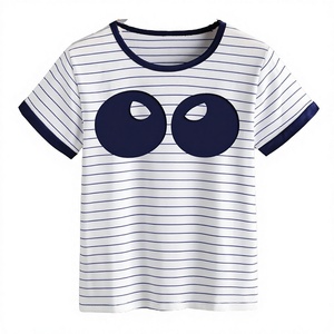 Venta al por mayor de tallas grandes cuello Ringer camiseta personalizada impresa 100% algodón orgánico Eco-Friendly Jersey tela fabricada India Formal - Product Image 1