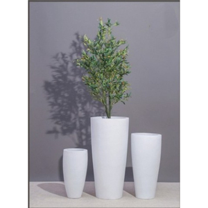 Juego de Jarrones Modernos de Resina Blanca, Macetas Minimalistas para Decoración del Hogar - Product Image 2