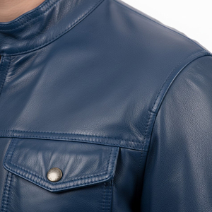 Veste en cuir pour homme de qualité supérieure, avec finition raffinée, doublure confortable, coutures durables, personnalisation de la marque - Product Image 5