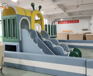 من Wejoy ملعب داخلي صغير للرعاية النهارية للأطفال مع منطقة لعب ناعمة للأطفال معدات متسلقة أطفال مجموعات خشبية للعب للبيع - Product Image 2