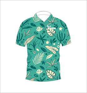 Polo Personalizado con Estampado de Hojas de Selva, Polo de Golf Sublimado de Manga Corta, Ropa Deportiva Casual para Equipos - Product Image 5