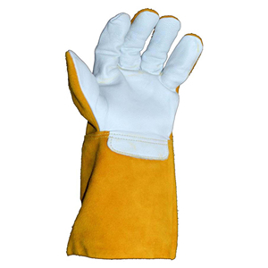 Safety Welding Gloves Supplier Price <b>Heat</b> Resistant Leather Welding Gloves in New Stock Welding Gloves High Quality With OEM - Product Image 2