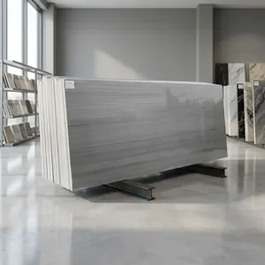 Factory Direct Teakwood Gray Granite Natural <b>Stone</b> Slabs Custom Size Available with Wood Grain Pattern for Flooring Interior - Product Image 4