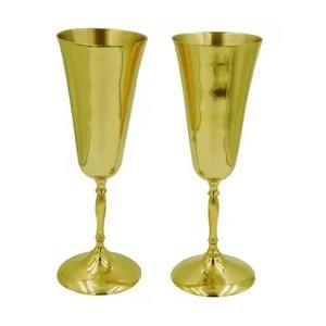 Copa de Vino de Latón Antiguo Estilo Art Déco para Iglesia, Cáliz Vintage, Color Personalizado, Logotipo Personalizado, Regalo de Condolencias, Pascua, Bautismo - Product Image 1