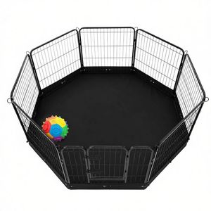 Cuccia Moderna Rettangolare per Cani da Esterno con Tetto in Acciaio Salvaspazio per Animali di Piccola Taglia - Product Image 6