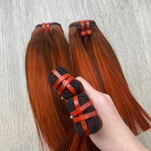 Ensemble Extensions de Cheveux Orange Piano Couleur Ensemble et Fermeture, Cheveux Humains Vietnamiens 6 Pouces à 30 Pouces - Product Image 6