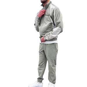 Chaqueta y Pantalón con Cremallera, 100% Nailon, Grueso, Logotipo Personalizado, Hombros Caídos, Cortavientos, Chándal para Hombre - Product Image 6