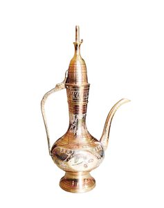 Vintage Brass <b>Arabic</b> Coffee Pot Decorative Teapot Handmade Engraved Metal Ewer for Home Decor Collectibles - Product Image 2