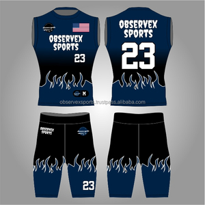 7v7 Uniform <b>Compression</b> Sublimation Sleeveless Flag football Uniforms Custom 7on7 player name 7 on 7 Jersey - Product Image 1