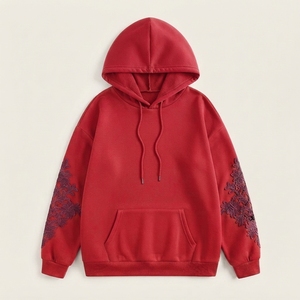 Sweat-shirt à capuche en coton personnalisé avec logo, pour hommes et femmes, décontracté, épais, OEM ODM, surdimensionné, écologique, 500g - Product Image 4