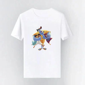 The Magic Lamp 90s – vêtements unisexes pour parents et enfants, à la mode, à manches courtes, décontractés, amples, T-shirt à col rond pour hommes - Product Image 4