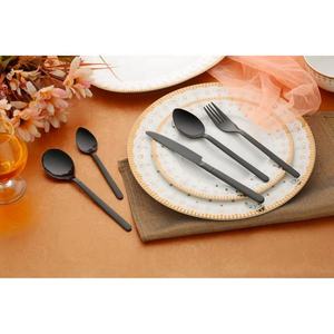 Ensemble de couverts de tous les jours abordables couverts en acier inoxydable durable pour les maisons, les bureaux et les cafés - Product Image 5