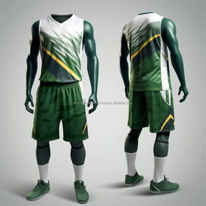 Ensemble de maillots de basket-ball réversibles 100% polyester imprimés par sublimation personnalisée uniforme de basket-ball de qualité Design unique grande taille - Product Image 2