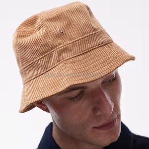 Sombrero de Pescador Casual de Mezclilla/Velour de Verano con Logotipo Personalizado, Unisex, Lavable, Gorra de Playa en Varios Colores con Logotipo Bordado - Product Image 1