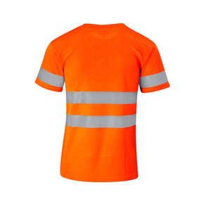 Mens High Visibility Waterproof Thermal <b>Work</b> <b>Polo</b> | Reflective Short Sleeve Safety <b>Shirt</b> for Construction - Product Image 4