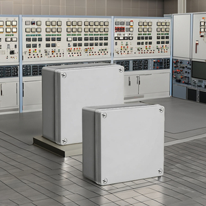 JBX-002 OEM ABS/PC <b>Waterproof</b> Electrical <b>Junction</b> <b>Box</b> IP66 Custom Injection Molding Housing 150x150x76.2mm Vietnam - Product Image 1