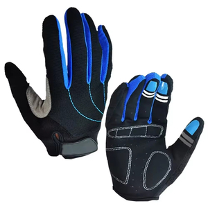 Custom half-finger gloves made of comfortable polyester material for motorcyclists, perfect for the summer season. - Product Image 1
