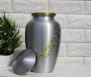 โกศโลหะสำหรับบรรจุอัฐิผู้ใหญ่ ขายส่ง โกศที่ระลึกงานศพ โกศงานศพทำมือพร้อมฝาปิดแน่นหนา - Product Image 2