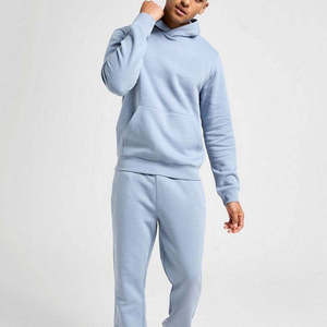 Ensemble de survêtement personnalisé pour homme, faible MOQ, pull à capuche oversize et pantalon de jogging, ensemble 2 pièces vierge - Product Image 1