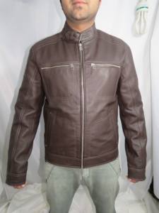 Blouson de moto unisexe personnalisé en cuir de vachette marron vintage avec protections CE amovibles, thermique, respirant, grandes tailles - Product Image 2