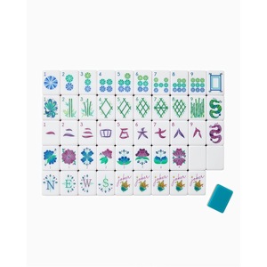 Jeu de Mahjong américain en acrylique, 160 tuiles gravées, pour soirée de jeu en famille, cadeau de vacances - Product Image 5