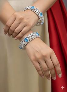 Indian Manufactured Traditional Indian Gold Plated <b>Bangles</b> <b>Set</b> for Women Ethnic Festival Jewelry Available At Competitive Price - Product Image 2