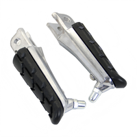 Nouveaux repose-pieds avant en aluminium chromé pour moto de rue Phantom 150 CB190R/CBF avec design antidérapant