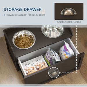 Set di Ciotole Rialzate per Cani di Taglia Grande con 2 Contenitori per Cibo, Stazione di Alimentazione Pratica per Animali Domestici - Product Image 4