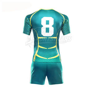 Uniforme de rugby fabriqué au Pakistan pour l'entraînement en contact, coutures renforcées, fourniture de vêtements d'équipe en gros - Product Image 2