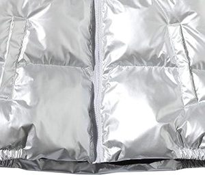 Custom <b>Men</b> Plain Hooded Glossy Shiny Puffer <b>Jacket</b> High Quality Quilted Puffer <b>Jacket</b> Winter Warm Outwear Thick Down Coat <b>Jacket</b> - Product Image 5