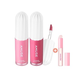Amuse Korea Vegan velluto tinta Duo Set di trucco in polvere di bellezza per una finitura morbida e liscia - Product Image 1
