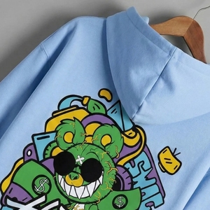 Sudadera con capucha al por mayor de la mejor calidad para hombre, sudadera con capucha corta de alta calidad, sudadera con capucha estampada de alta calidad - Product Image 5