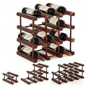 Porte-vin hexagonal en bois de Sheesham Aqdus Saleem, support pour 4 bouteilles, design contemporain durable, fait main, écologique, vente en gros - Product Image 4