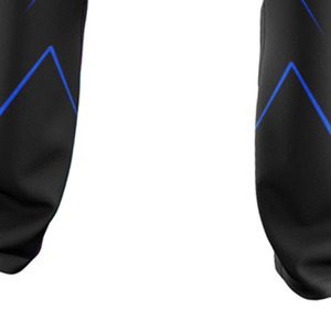 Pantalon de survêtement sportif noir pour homme, taille élastique, séchage rapide, motif imprimé par sublimation, léger, idéal pour l'été - Product Image 6