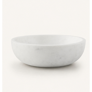 Bol en marbre blanc naturel, centre de table minimaliste, décoration de luxe pour la maison, bol à fruits rond en pierre pour le salon, table basse - Product Image 3