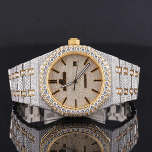 Hip Hop Moissanite Diamond Watch Fully Iced <b>Automatic</b> ETA Movement Power Reserve Stainless Steel Glass Pointer 41MM <b>Wristwatch</b> - Product Image 1