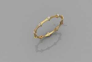 925 Sterling <b>Silver</b> Moissanite Wedding Band 18K Yellow <b>Silver</b> Dainty <b>Stacking</b> <b>Ring</b> Oval Cut Diamond Wedding Band <b>Ring</b> Engagement - Product Image 1