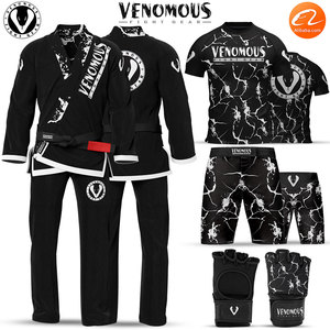 ชุดยิวยิตสูบราซิลเลี่ยน Venomous Black Thunder BJJ Gi พรีเมียม ผ้าเพิร์ลวีฟ ระบายอากาศได้ดี น้ำหนักเบา แห้งเร็ว ผ้าฝ้าย 100% 450 กรัม - Product Image 6