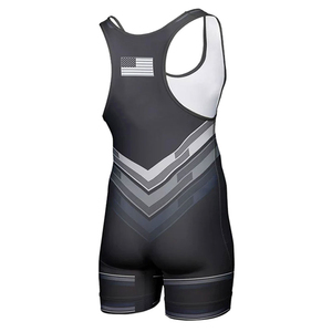 <b>Men</b> Customized Color Printed Bodybuilding Wrestling Uniforms Your Logo Design Breathable Adjustable Strap Compression <b>Singlets</b> - Product Image 4