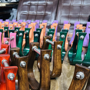 Estribos de madera para montar a caballo, reposapiés de madera dura de primera calidad, equipo ecuestre tradicional, soporte duradero para el jinete - Product Image 5