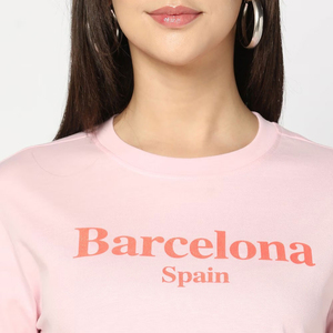 T-shirt pour femme de qualité supérieure, coupe classique, col rond, coton doux, nylon, été, décontracté, séchage rapide, respirant - Product Image 4